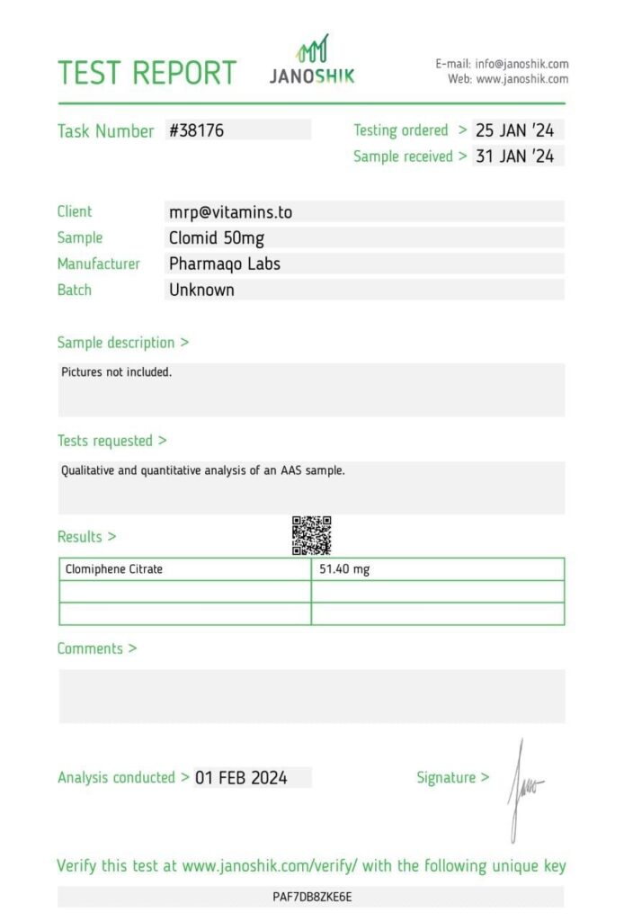 Buy BOLDENON 300 online - Pharmaqo lab test reports