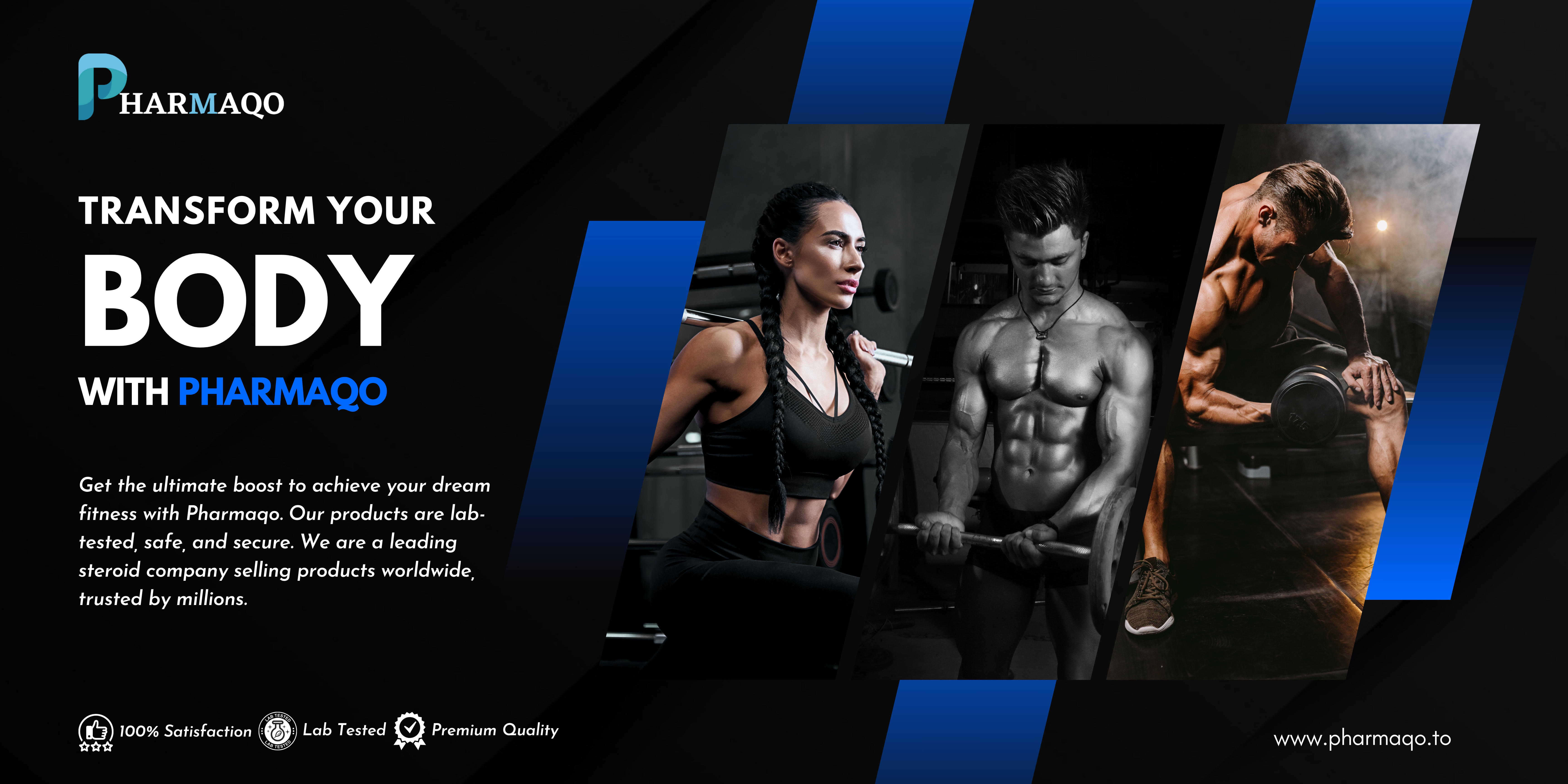 Transform your body, push your limits with pharmaqo slider