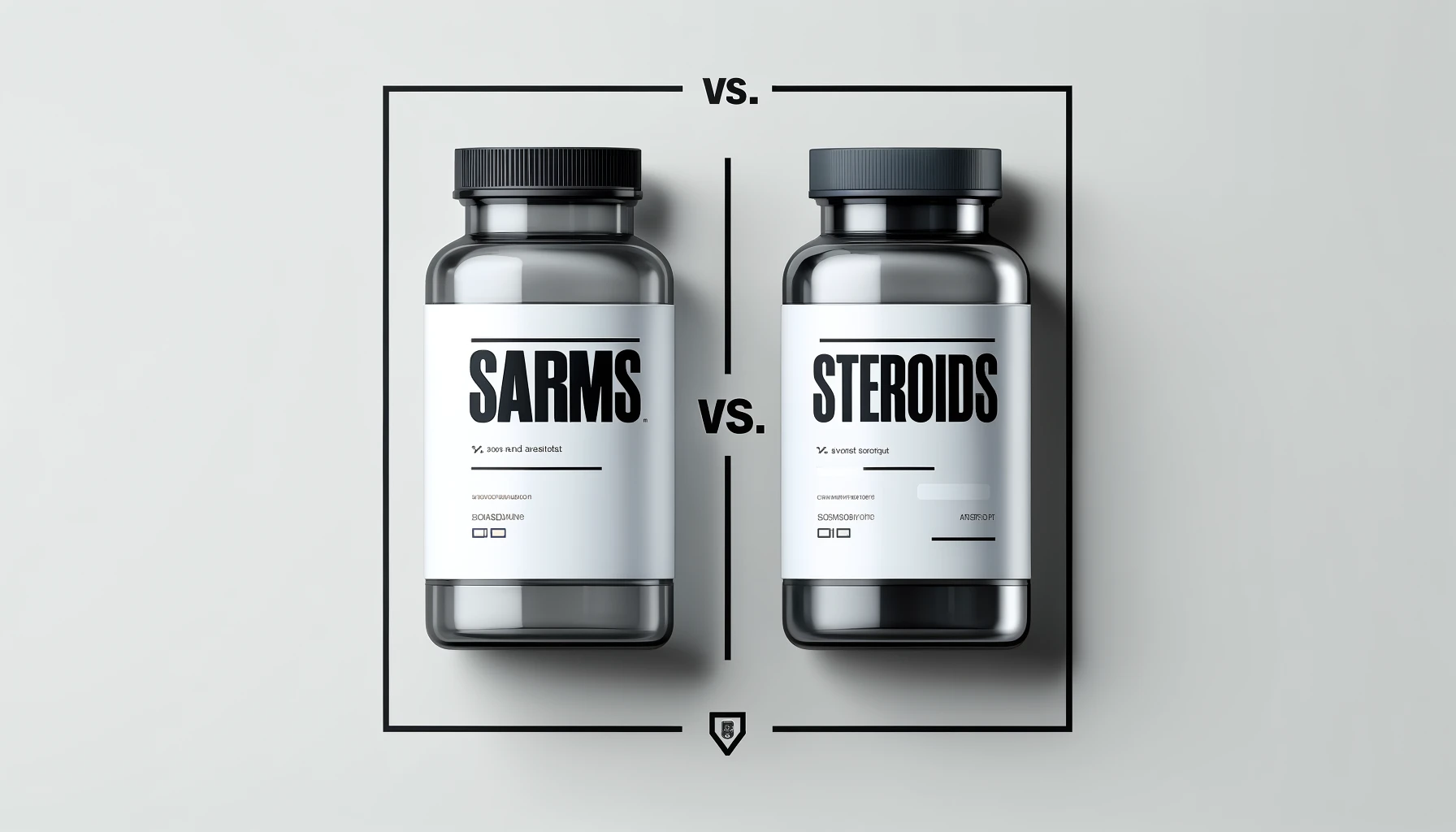 a picture comparing sarms and steroids